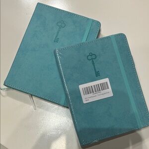Teal Journal with Key Embossment - For Password Protection & Notes